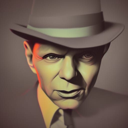 Frank Sinatra: Photorealistic Pencil Sketch in Unreal Engine