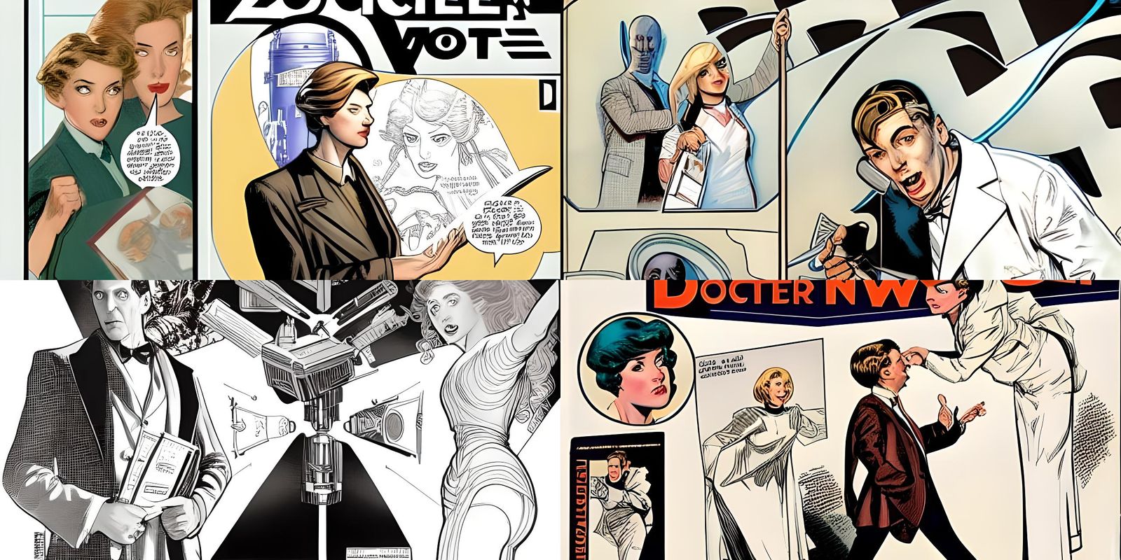 Zoe Herriot in Doctor Who Comic, Leyendecker Style