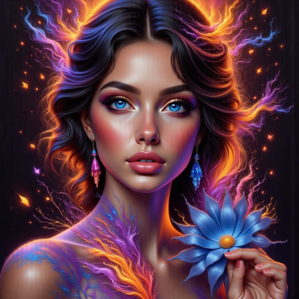 Stunning Princess Portrait in Dynamic Lighting