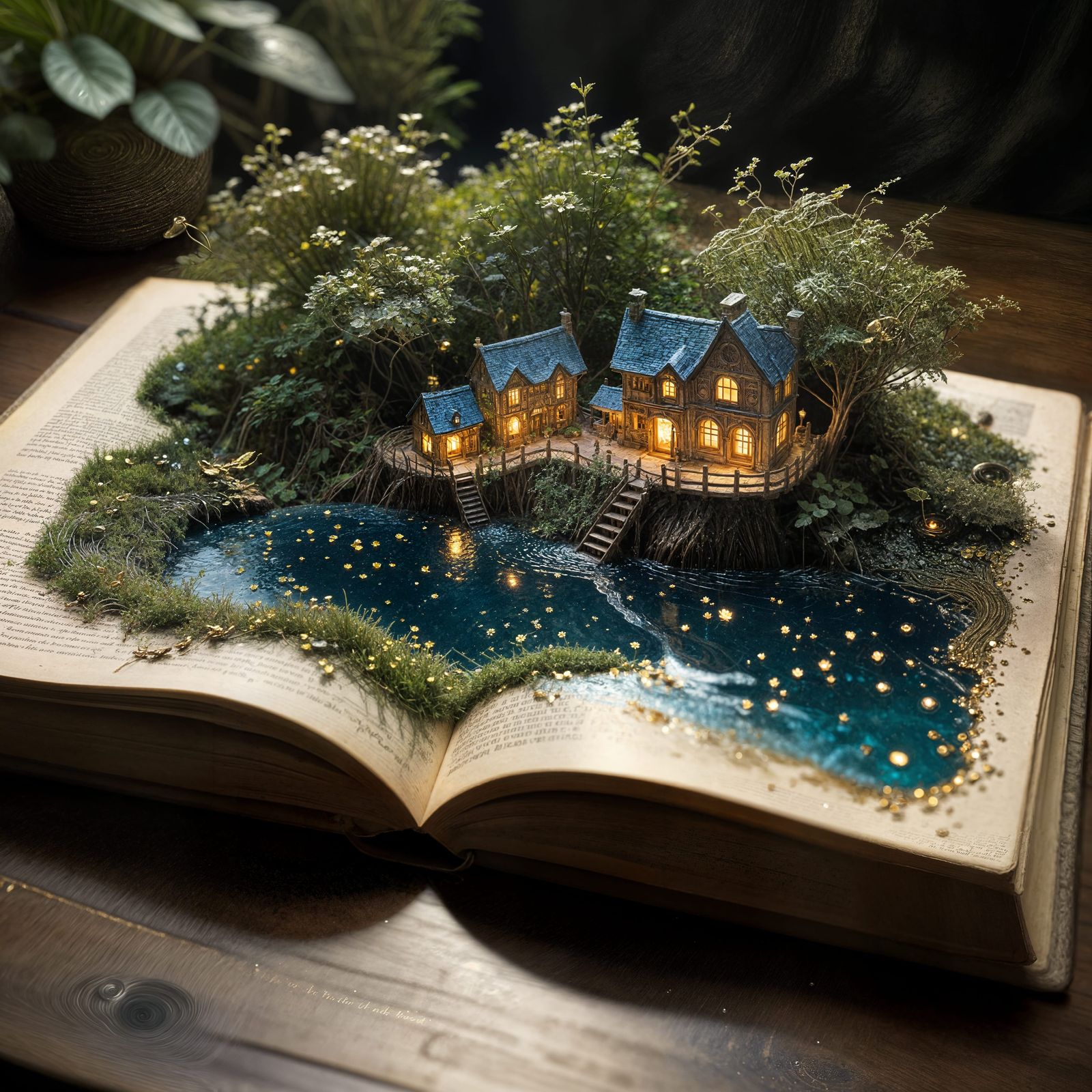 Miniature World Hidden in Ancient Book