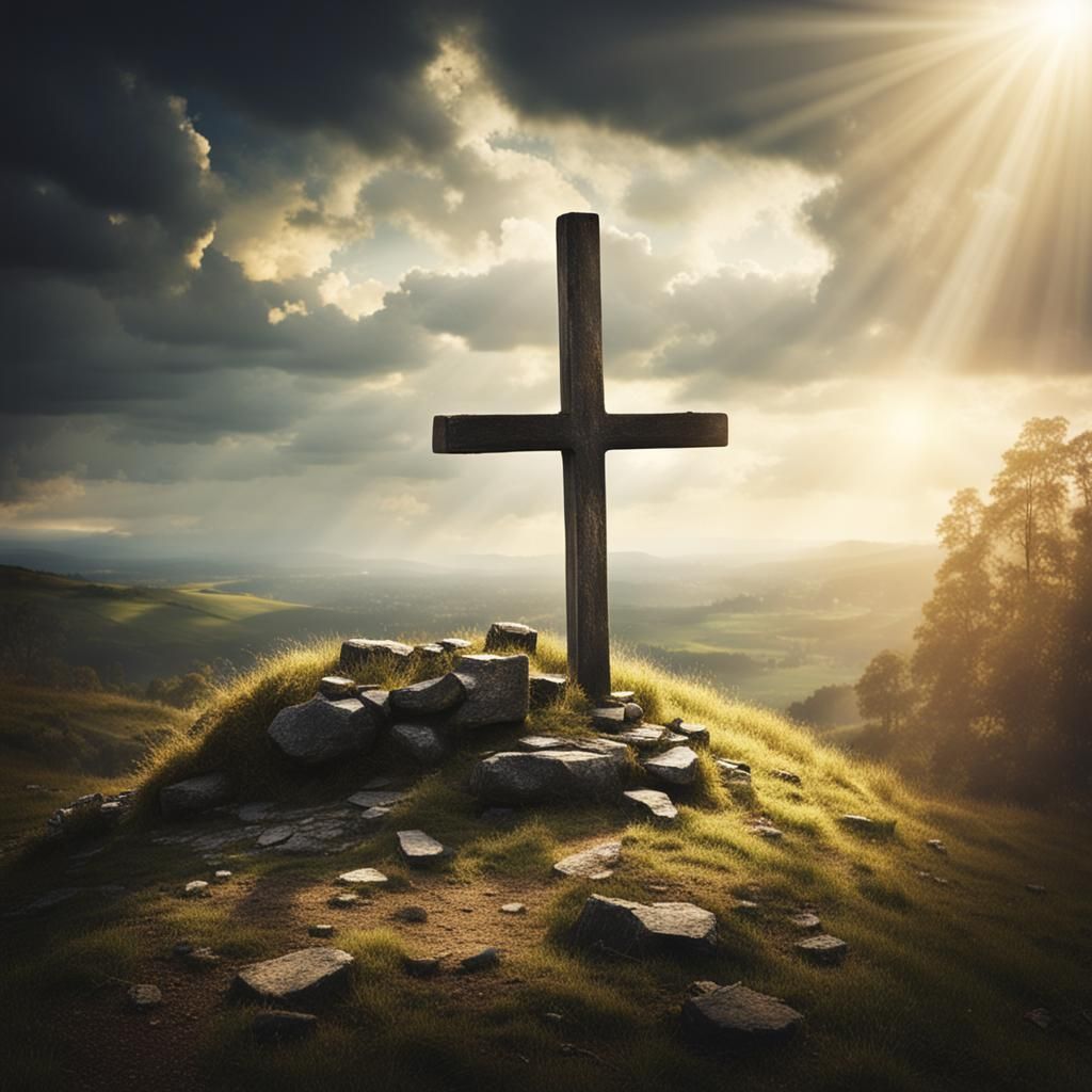 Heavenly Cross in Divine Sunshine