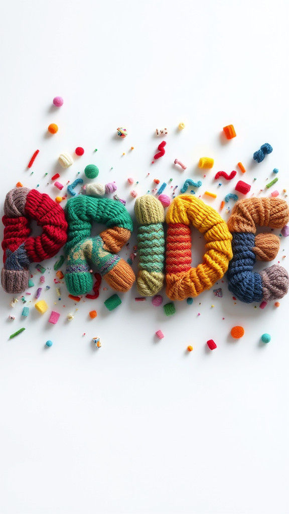 Colorful 'PRIDE' Image with Letters of Odd Socks