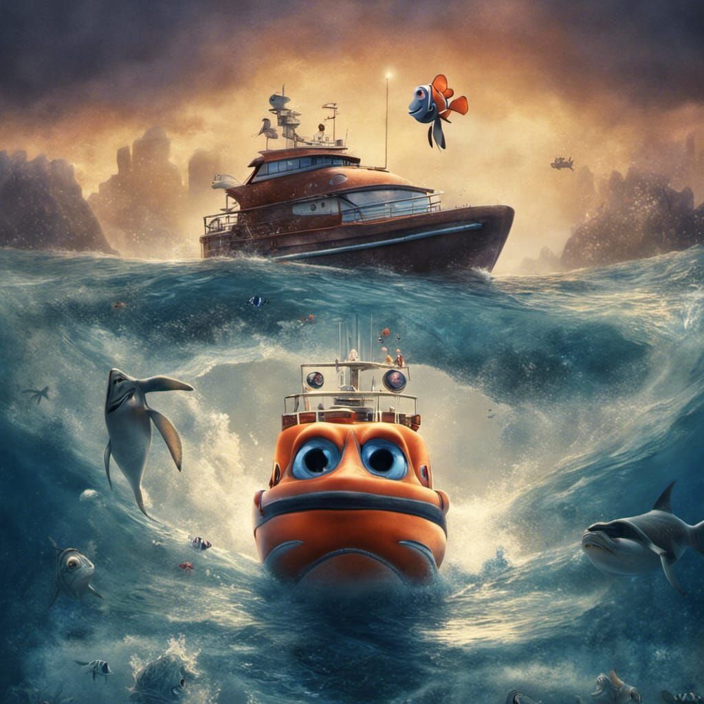 Finding Nemo Meets Basic Instinct: Movie Poster