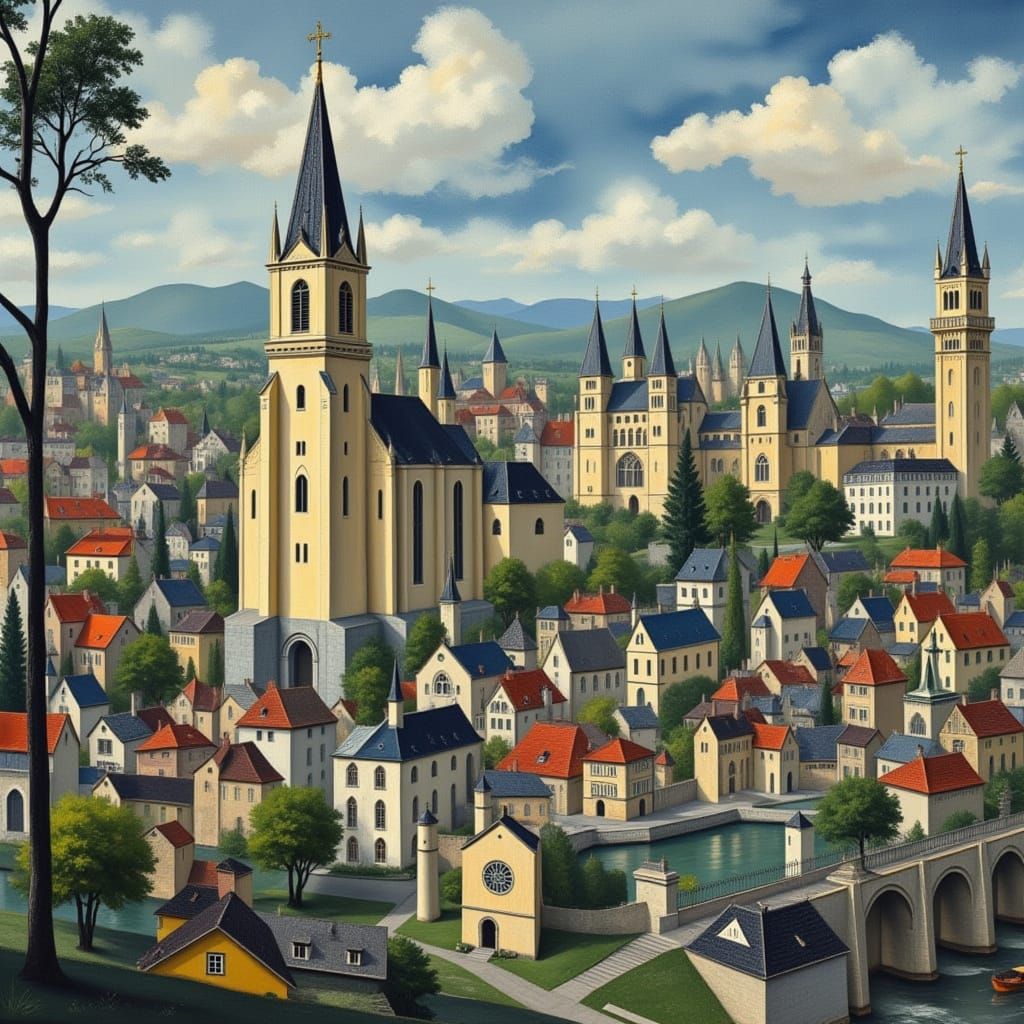 Medieval Village in River City Style