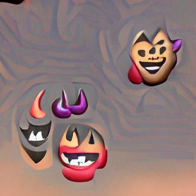 Distorted Emojis from the Depths of Hell