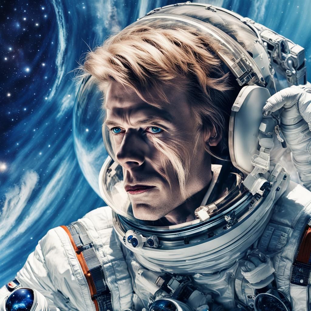 Double Exposure: Major Tom in Space