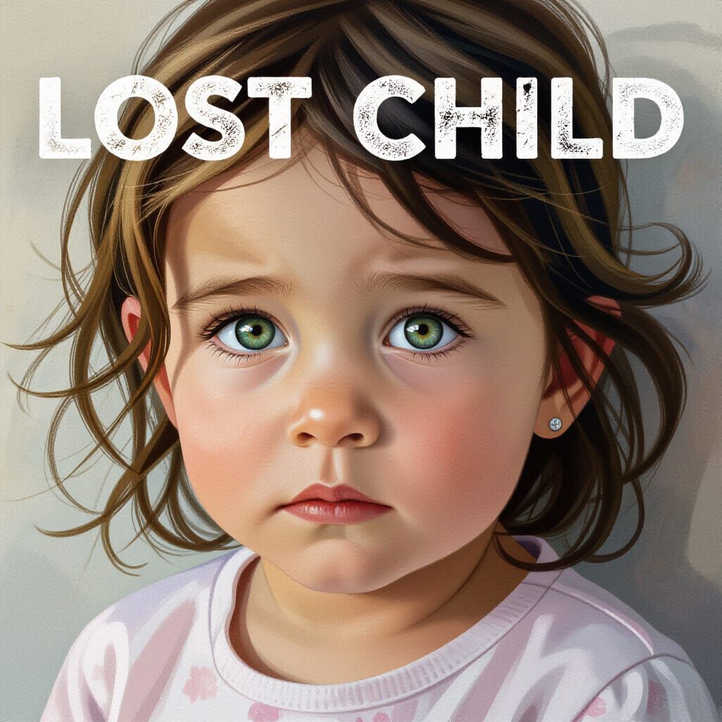 Lost Child in Mysterious Forest