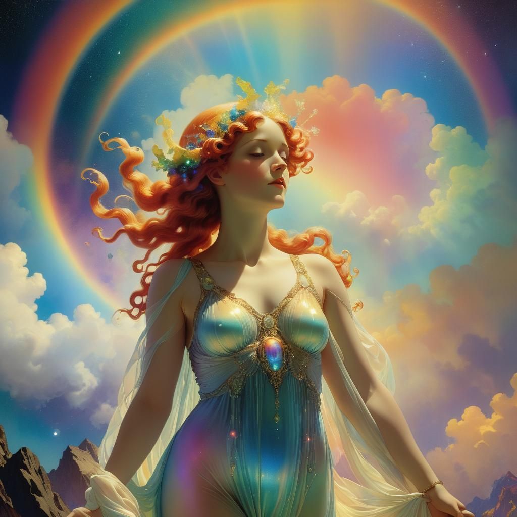 gossamer mist rainbow goddess