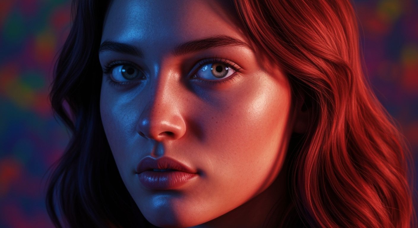 Detailed Crypto Fairy Portrait in Vibrant Colors