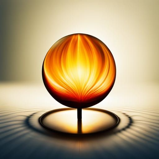 Flame in Golden Globe: Light of Inspiration