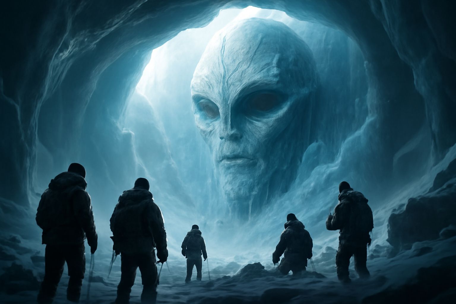 Ancient Alien God Frozen in Glacier Cave