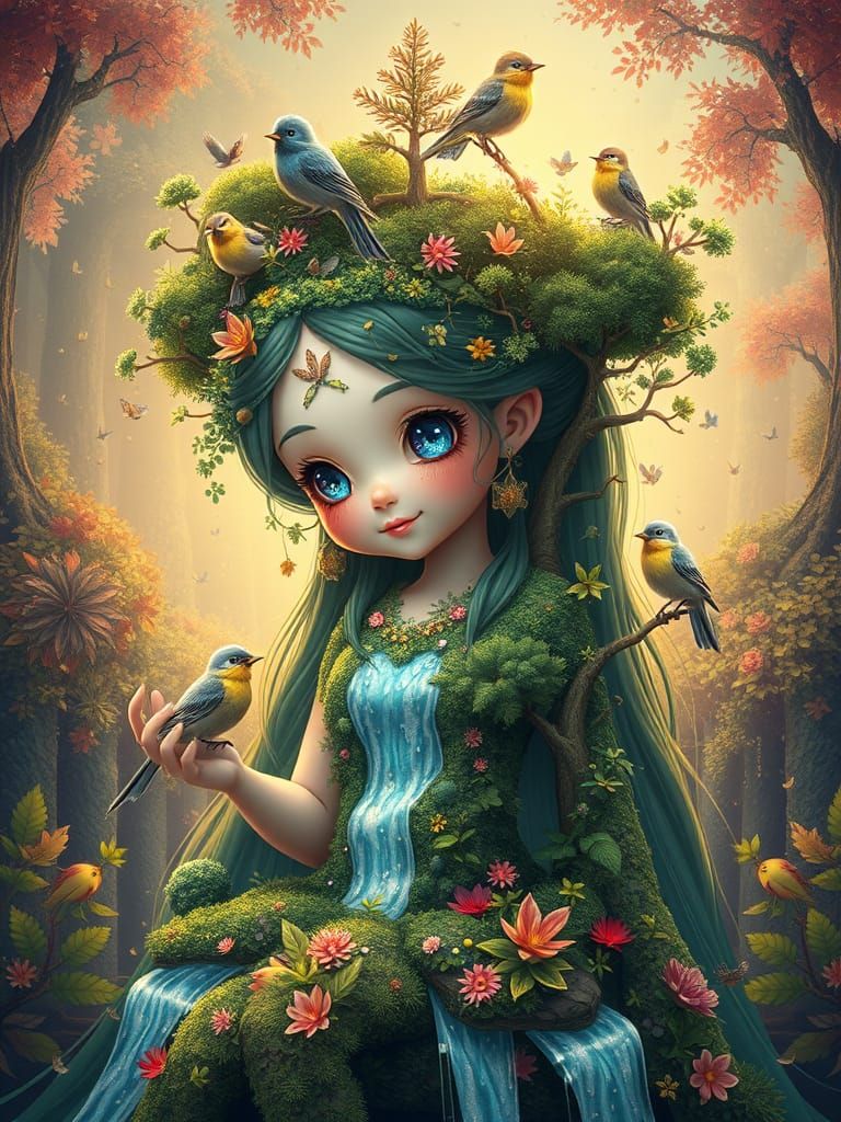 Ethereal Princess of Lush Verdure