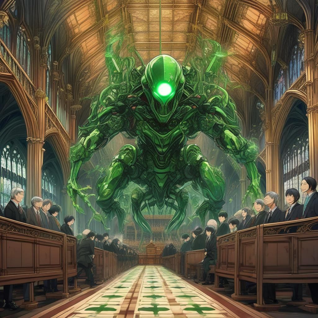 Alien Invasion in the House of Commons: Anime Art