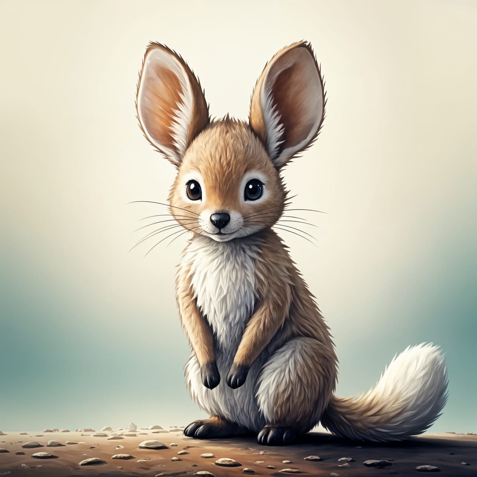 AI Generated Soft Mammal with Bushy Tail