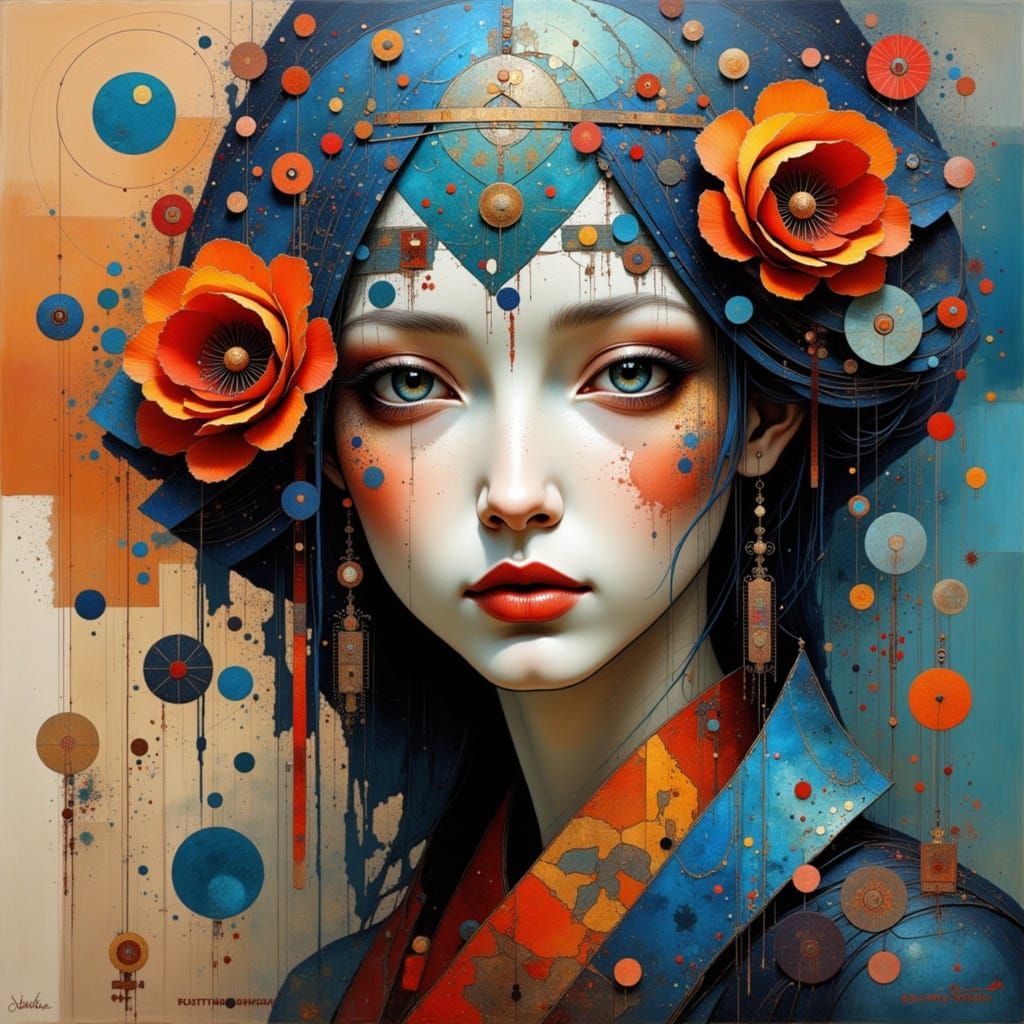 Surreal Earthly Scene in Vibrant Hues