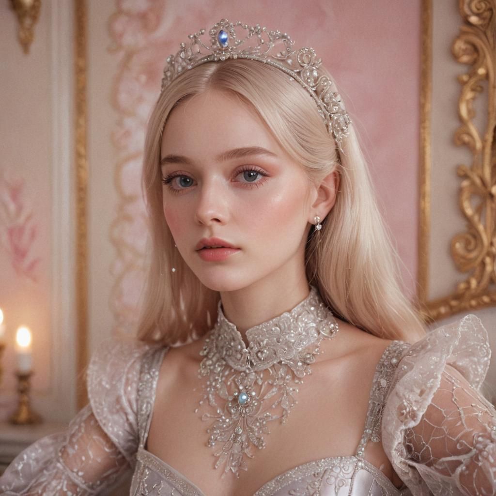 Hyperfeminine Portrait in Photorealism Style