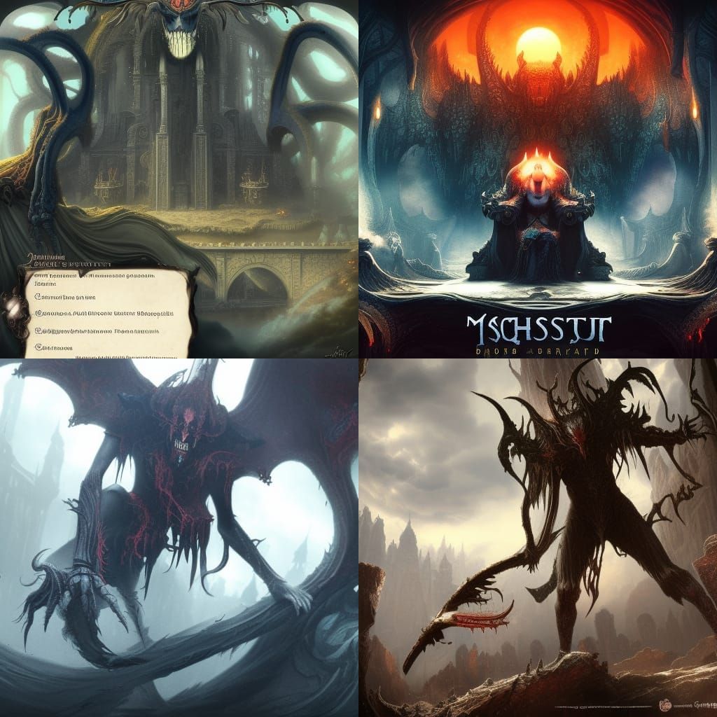 Detailed Matte Painting of Asmodeus