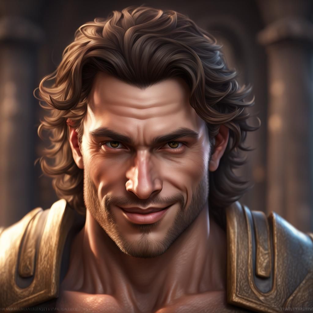 Fantasy Innkeeper: Detailed Matte Painting in 8k