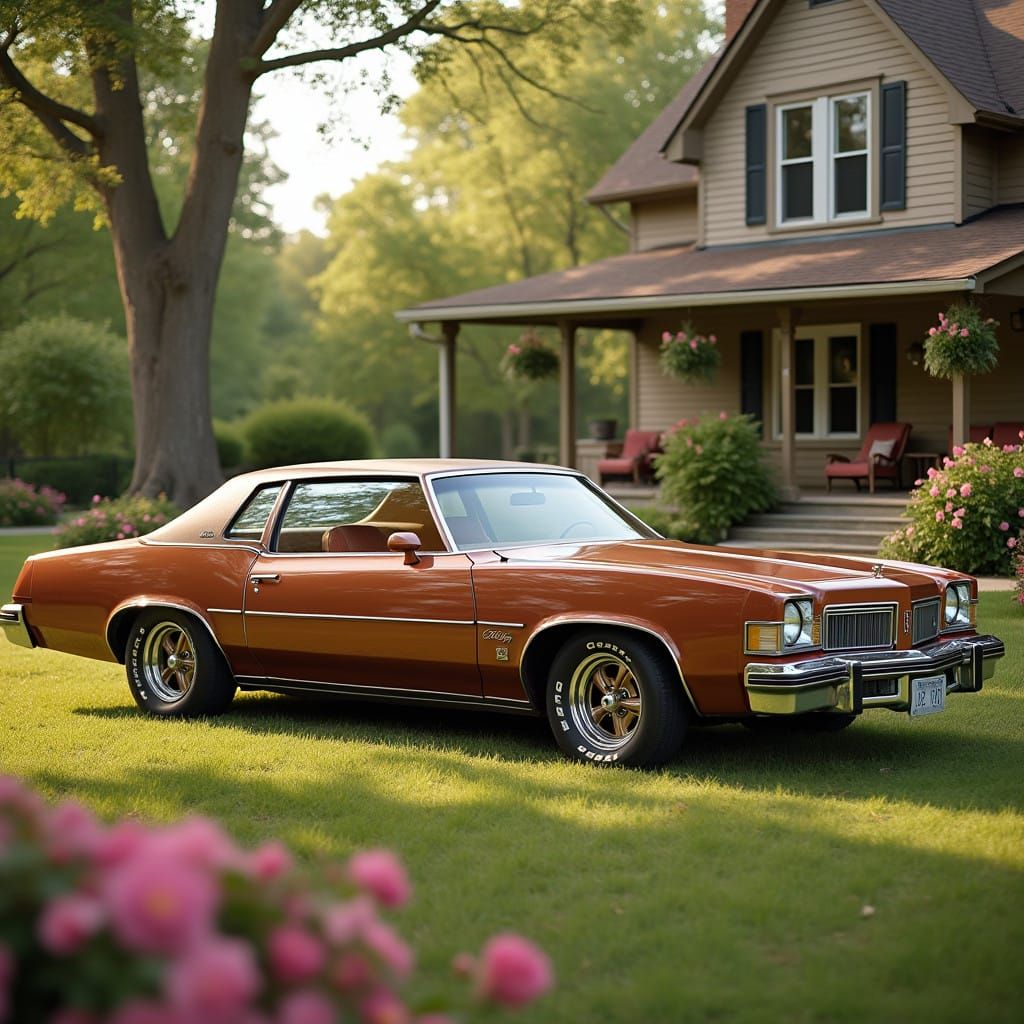 Vintage 1977 Oldsmobile Cutlass Supreme with Custom Rims in...