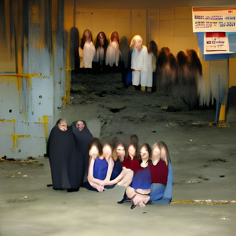 Awkward Doomsday Cult Group Photo