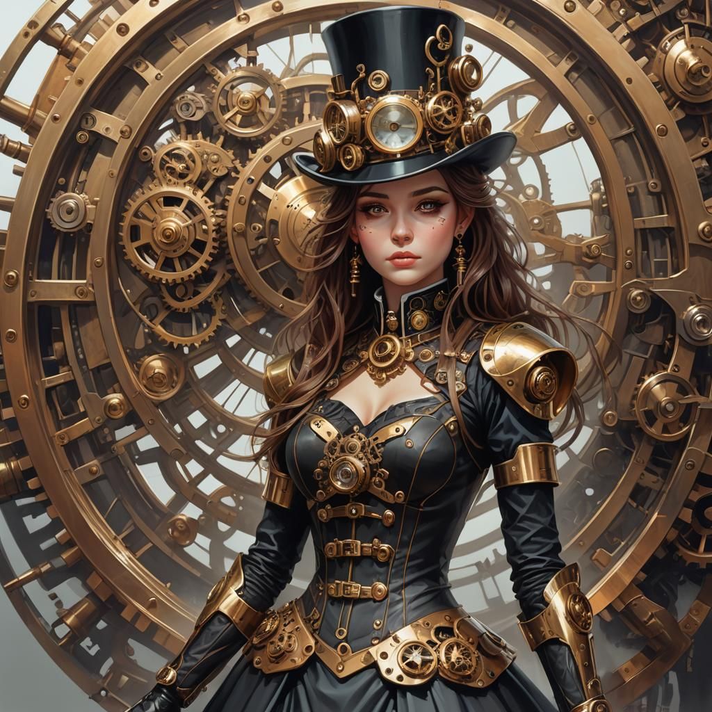 steampunk woman