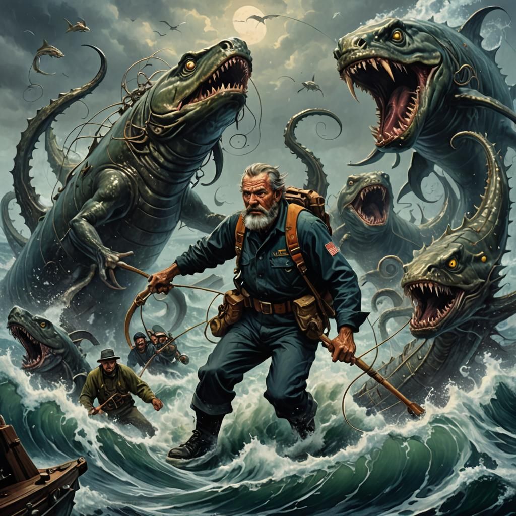 Bering Sea Fisherman Under Attack by Sea Monsters