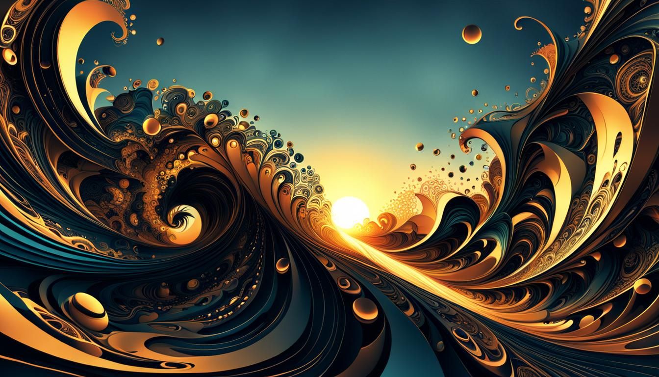 Abstract Fractal in Space Opera Style