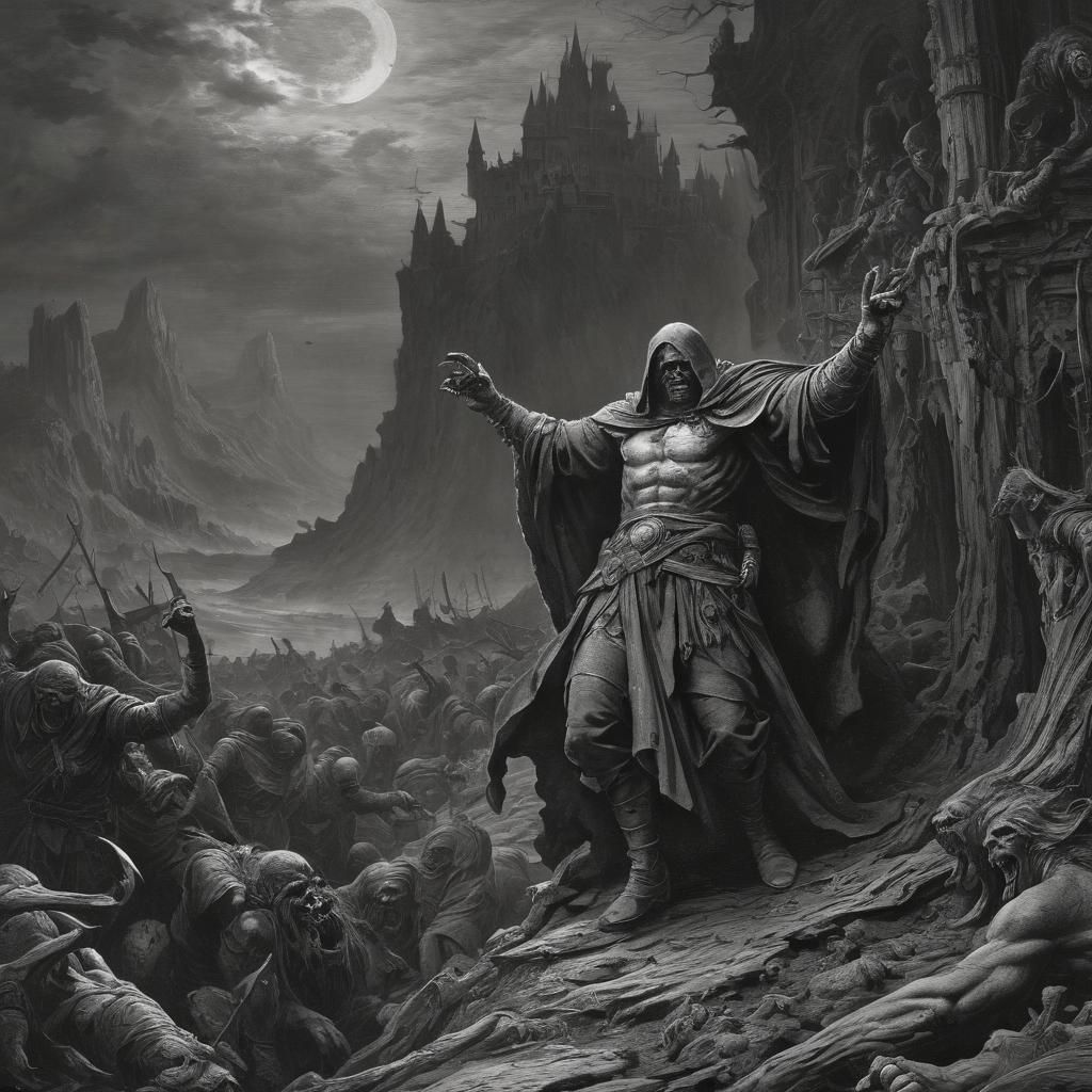 Thor as Odinson in Dark Gothic Art