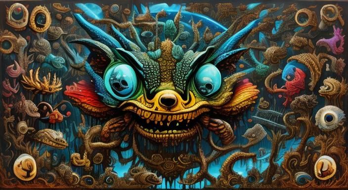 B-52 Bomber Drops Rock Lobsters in Surreal Art