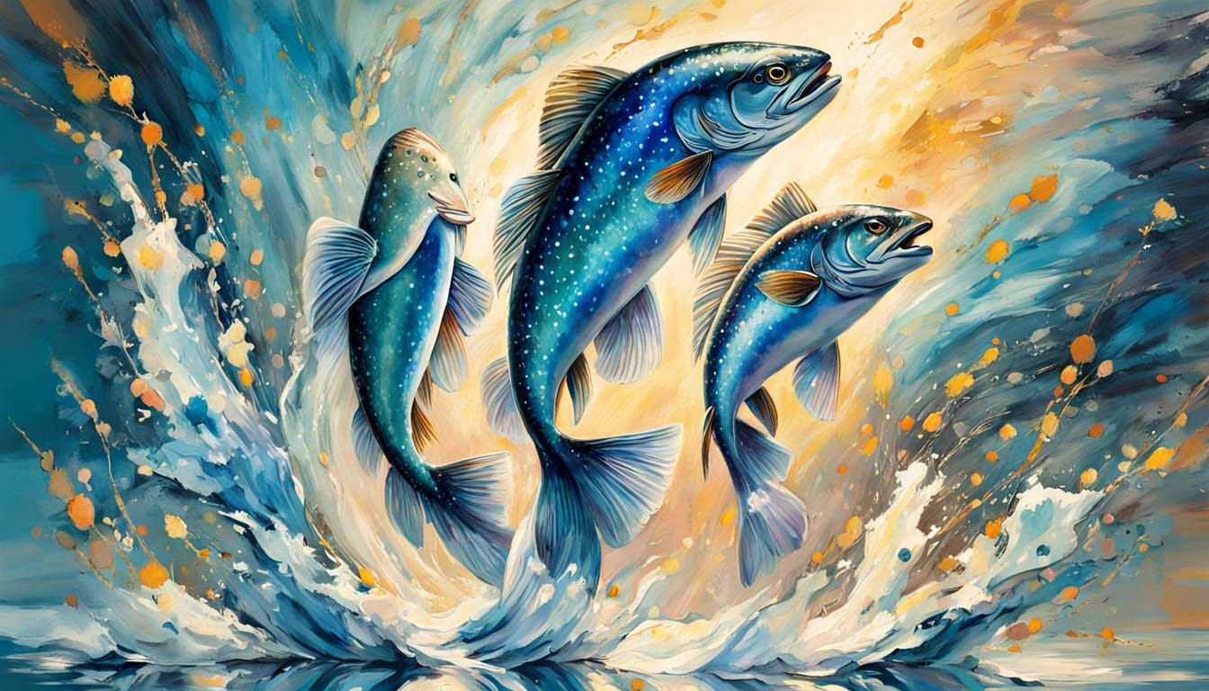 Trout jump