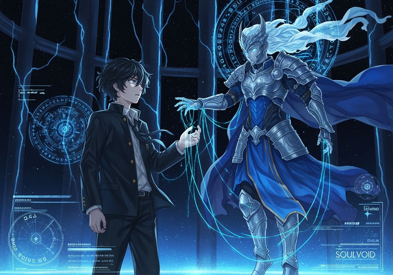 Soul Resonance: Boy and Spirit in Painterly Anime Style