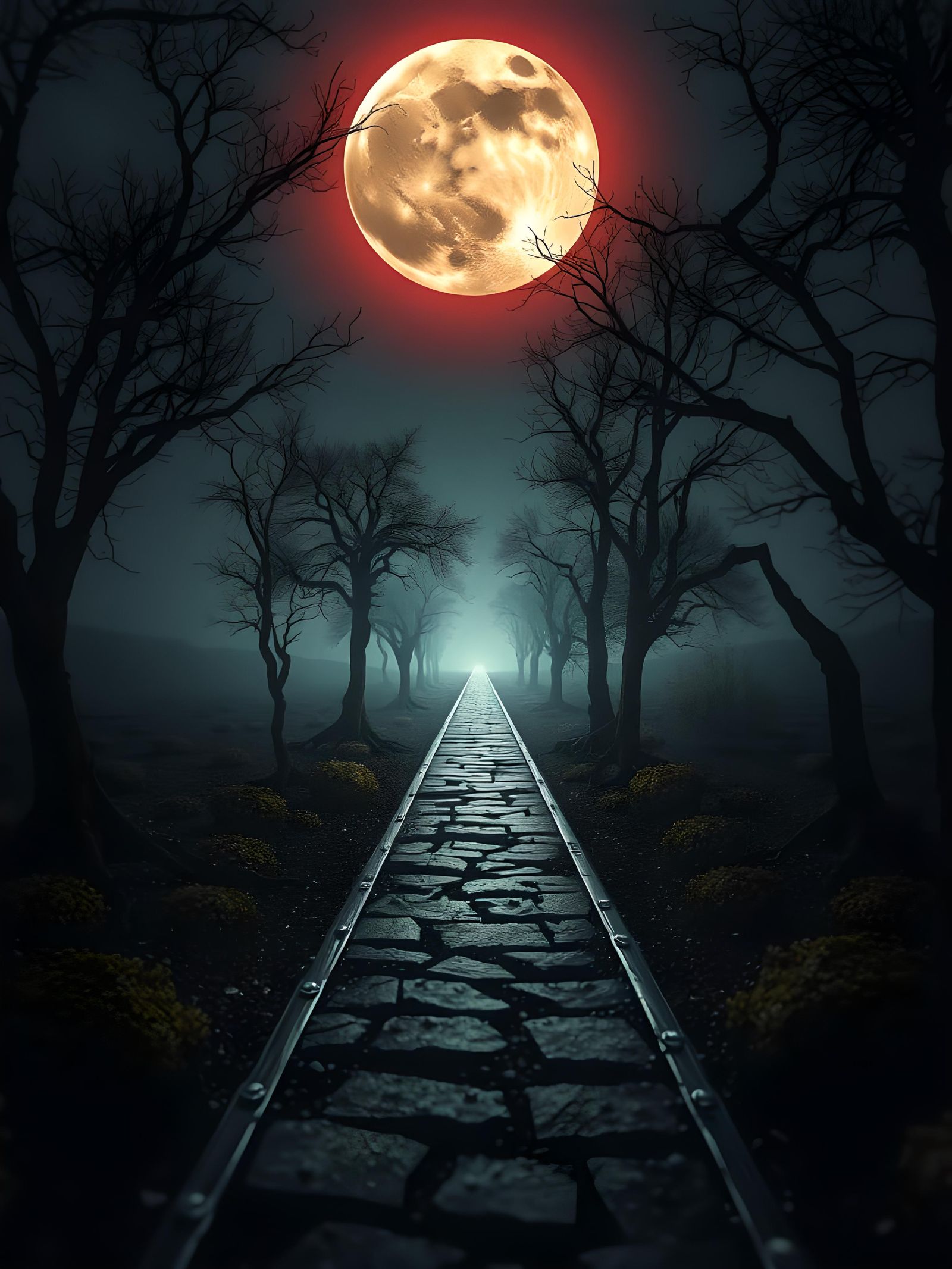 Eerie Liminal Space Pathway Between Time