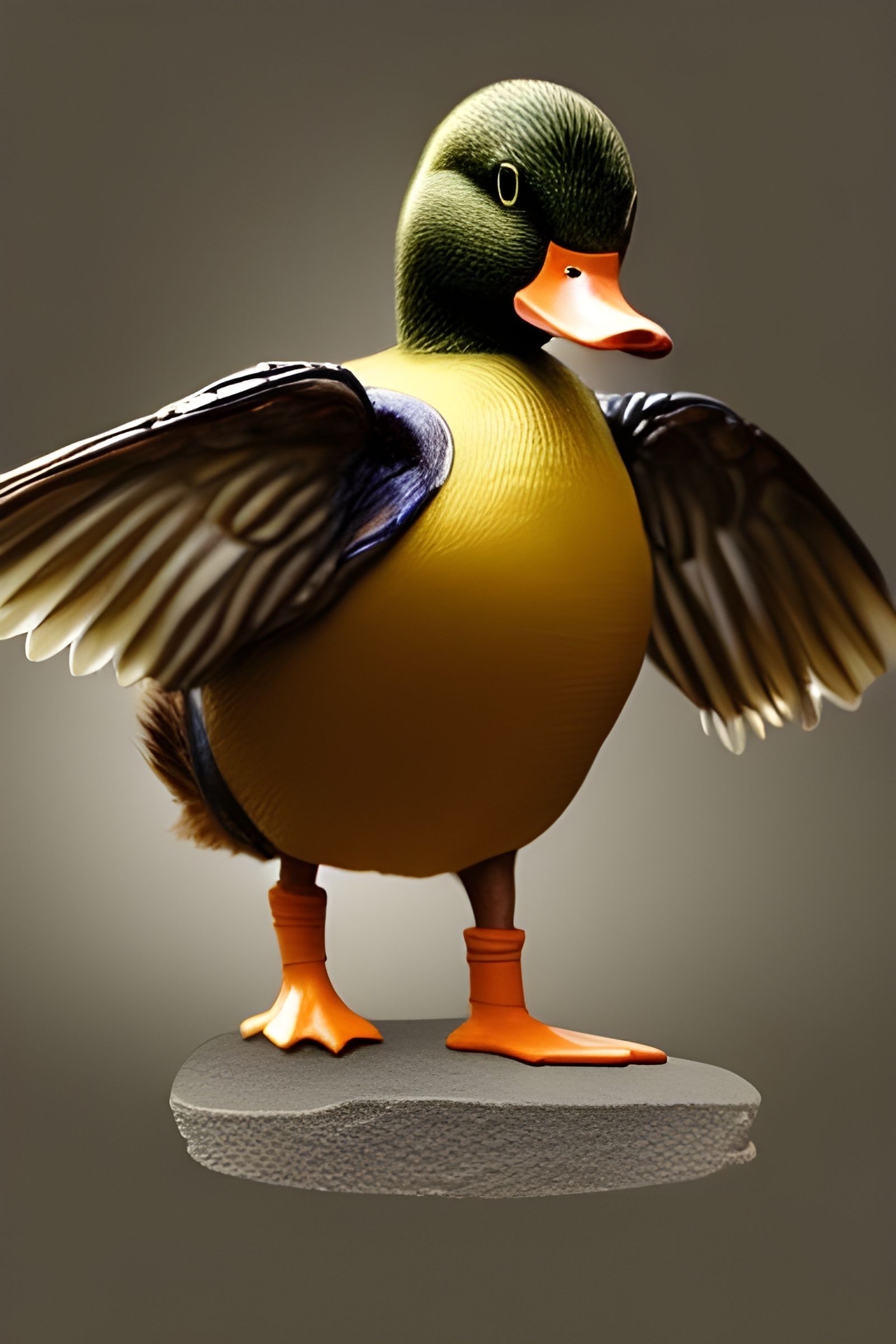Super Duck with a Superpower in 3D