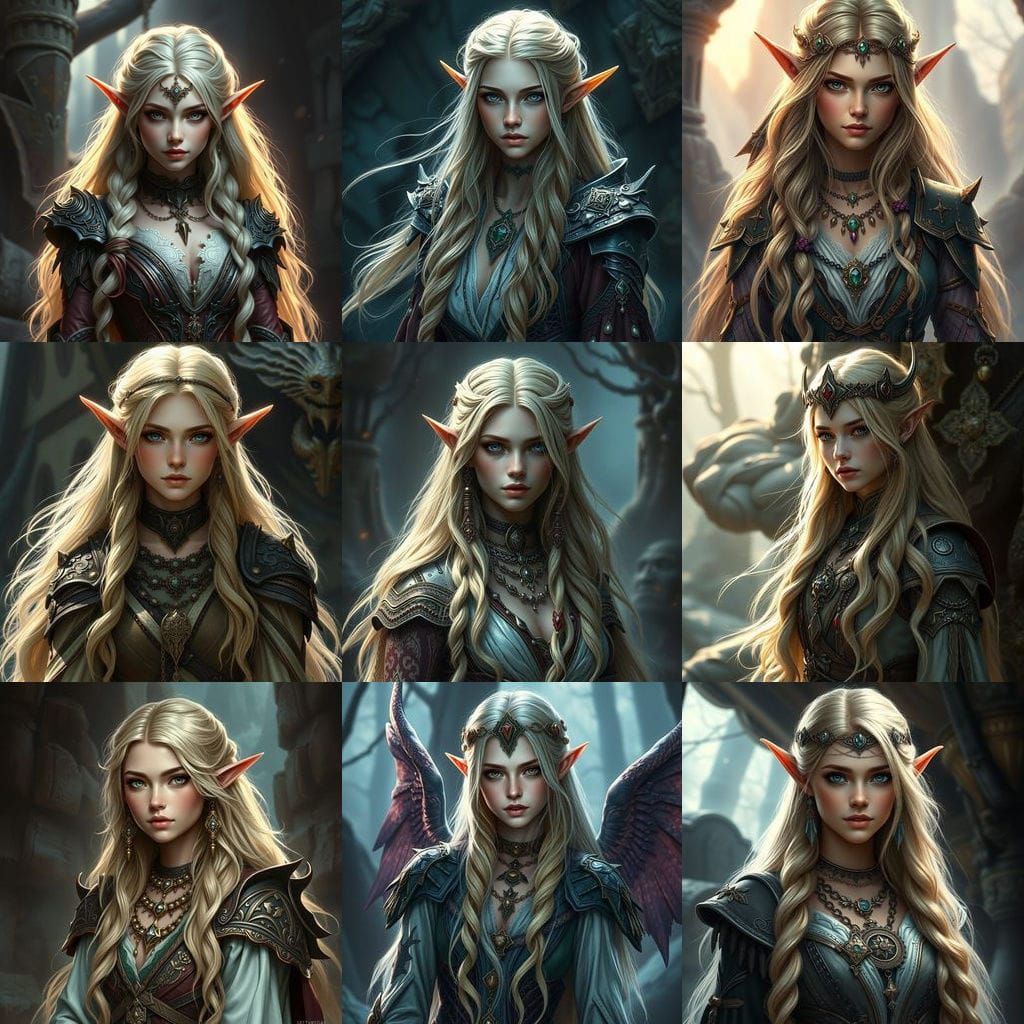 Ethereal High-Elf Maiden in Elven Splendor