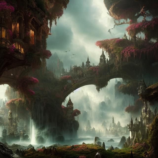 Epic Wonderland: A Cinematic Digital Matte Painting