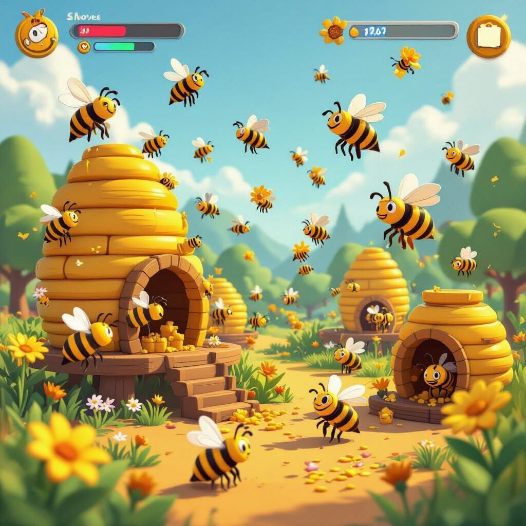 Roblox Bee Swarm Simulator Game Interface