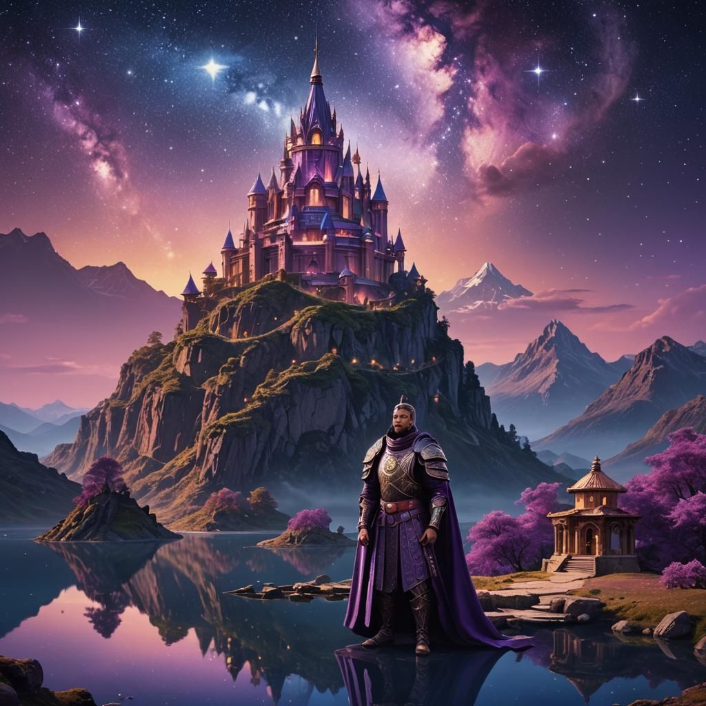 Prisoner at Purple Mountain Observatory Under Starry Sky