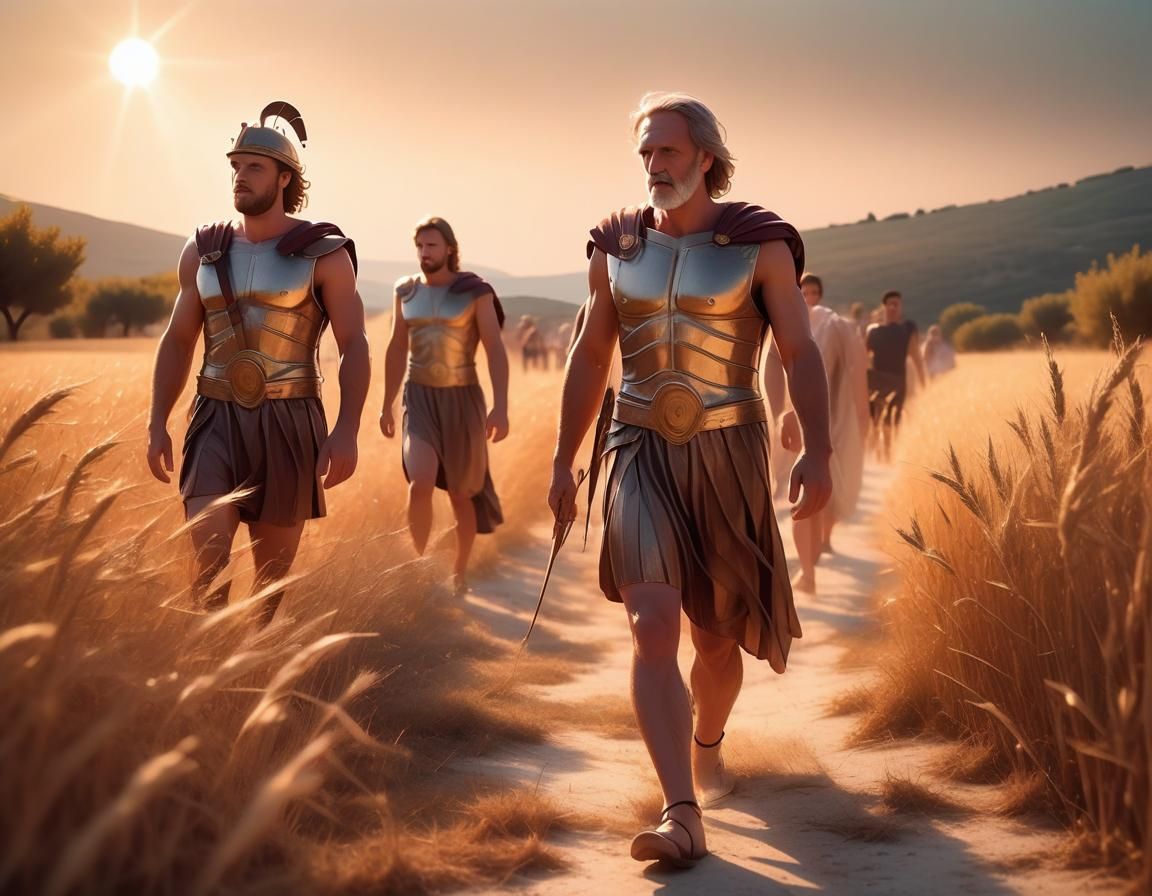 Greek Heroes on the Elysian Plain