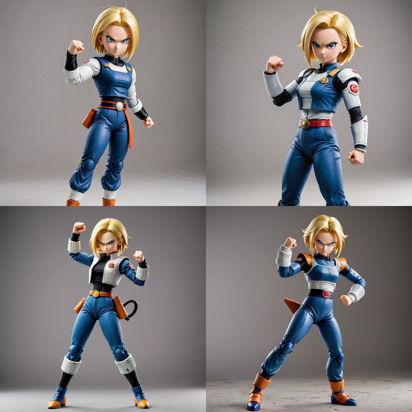 Android 18 Action Portrait in Studio Lighting