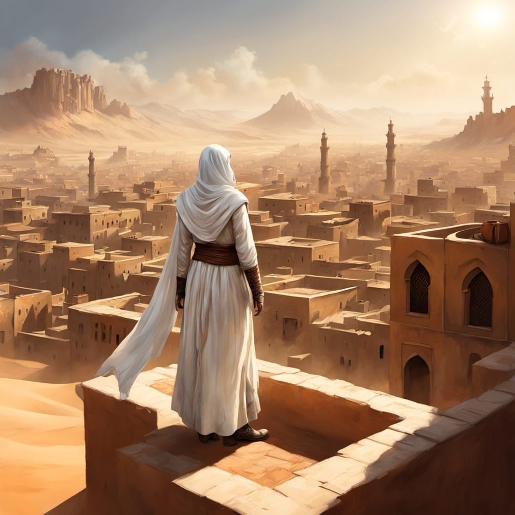 Assassin in Damascus: Dramatic Digital Matte Painting