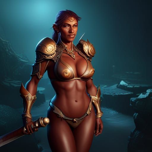 Transgender D&D Character with Mimic Chest