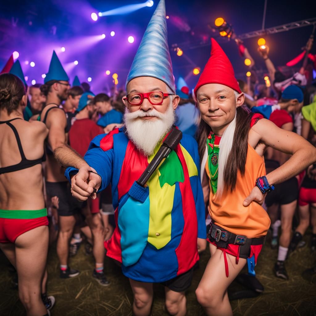 Gnomes Rave: Anatomic Accuracy Meets Cultural Party