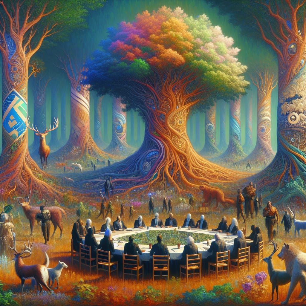 Community of Citizens and Lease Holders: Fantasy Concept Art