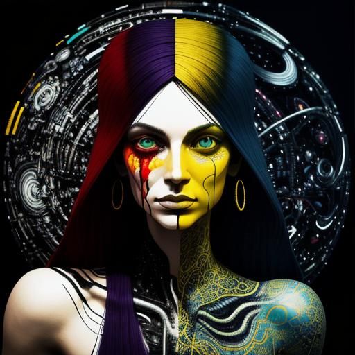 Visceral Abstract in Dada Hyper-realism Style