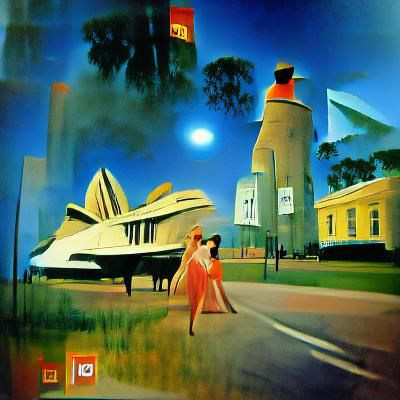 Art Deco Spaceships and Soviet Buildings, Tonalist Style