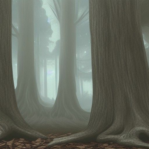 Detailed Matte Painting of Old Growth Woods