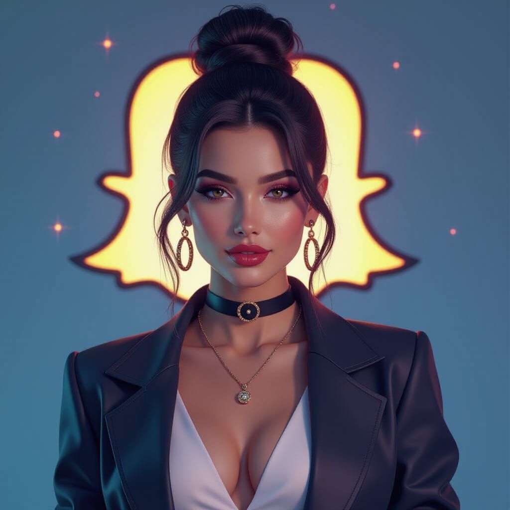 Snapchat Personified: Digital Portrait in Fantasy Realism