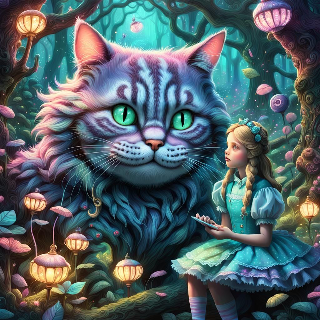 Alice in Wonderland: Whimsical Digital Illustration