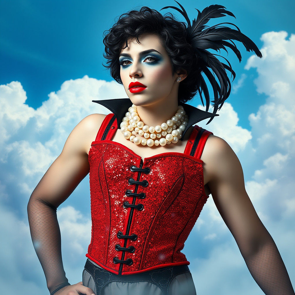 Dreamlike Figure in Gothic Romanticism Style