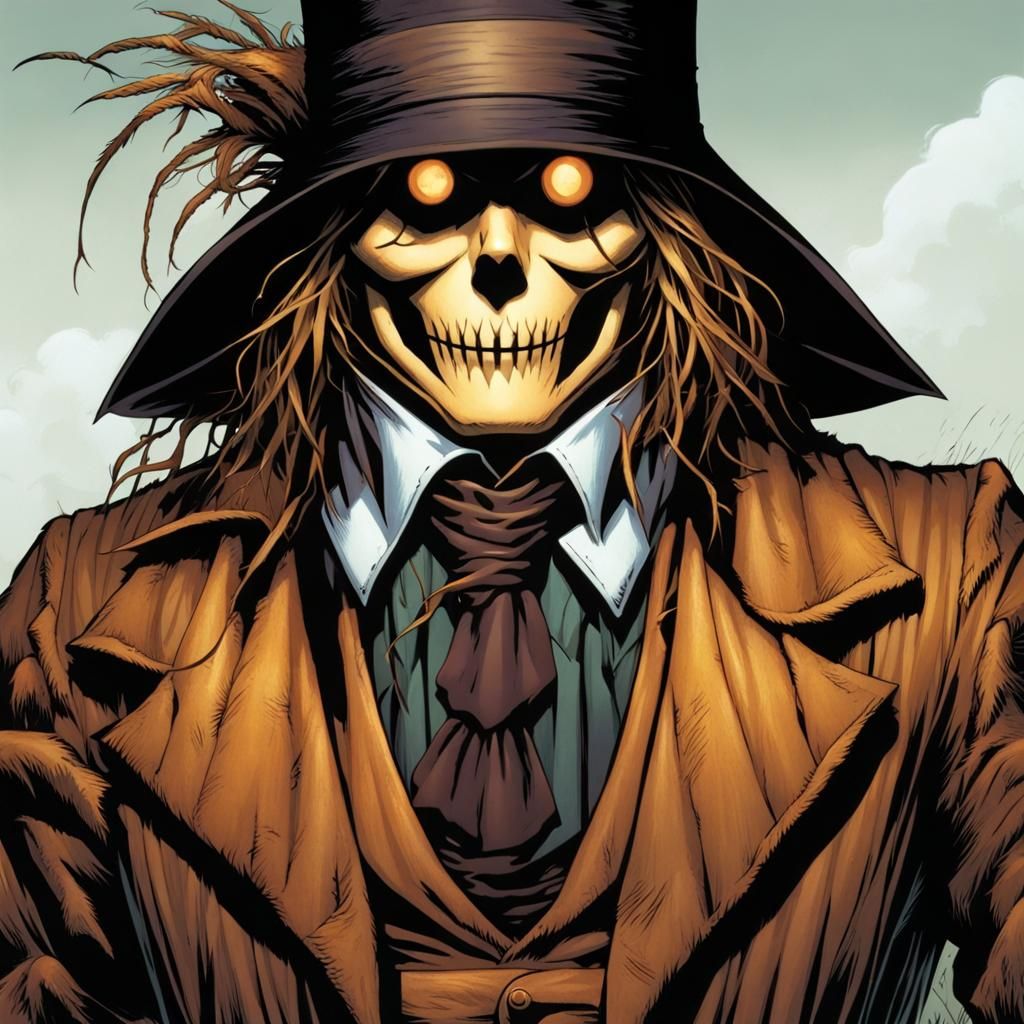 Scarecrow DC Comics Reimagined as Comic Book Art